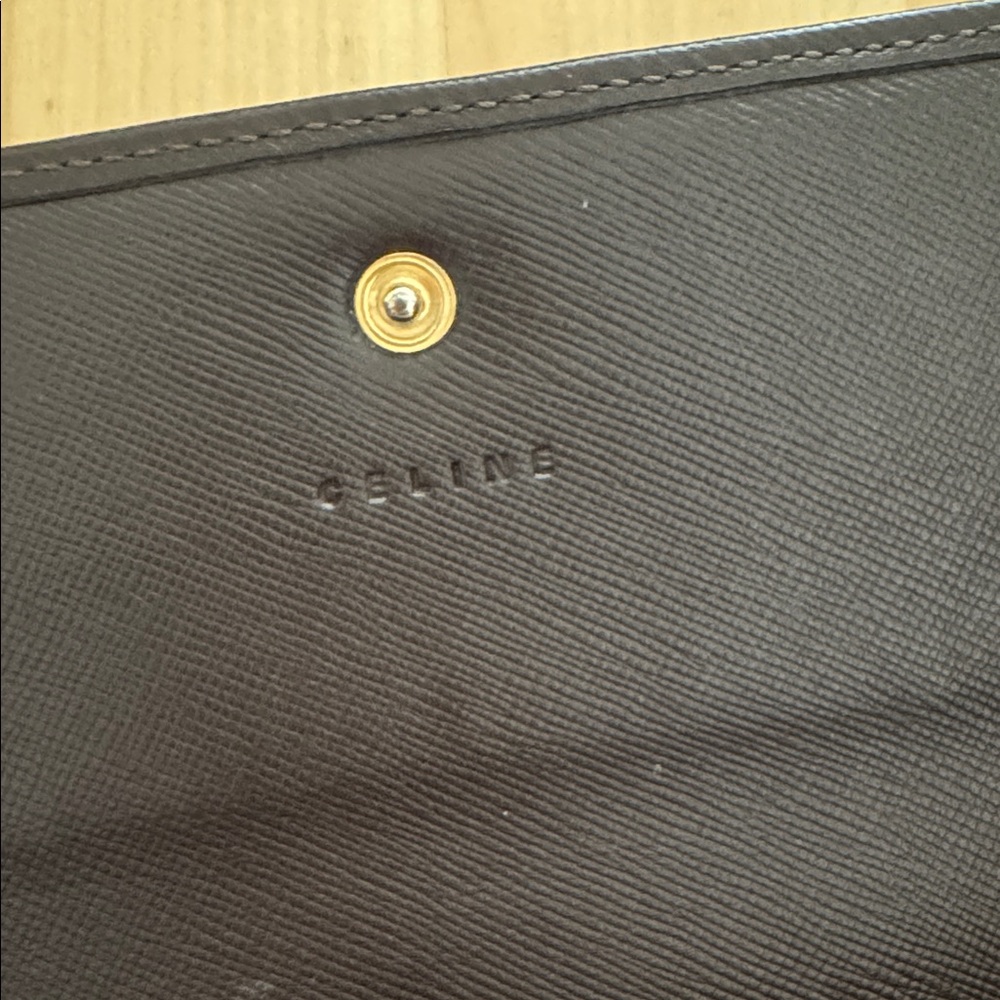 Sale! Celine Triomphe Macadam Wallet in Dark Brown - Picture 3 of 7
